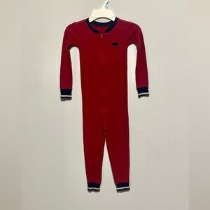 Petit Lem Thermal PJ with Bear & “Beary Cool” Appliqué, Red - Size 4 (VGUC)